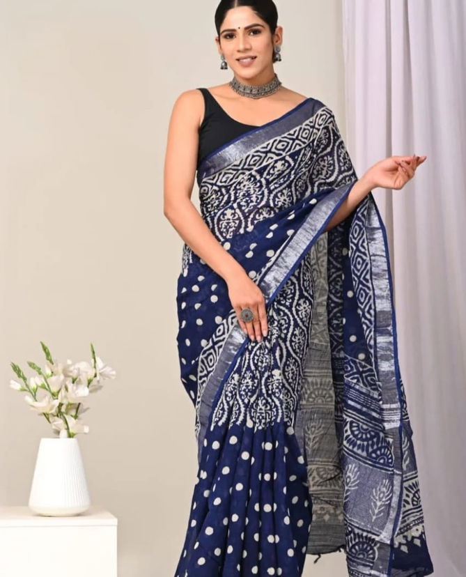 VK 4174 Linen Daily Wear Sarees Catalog